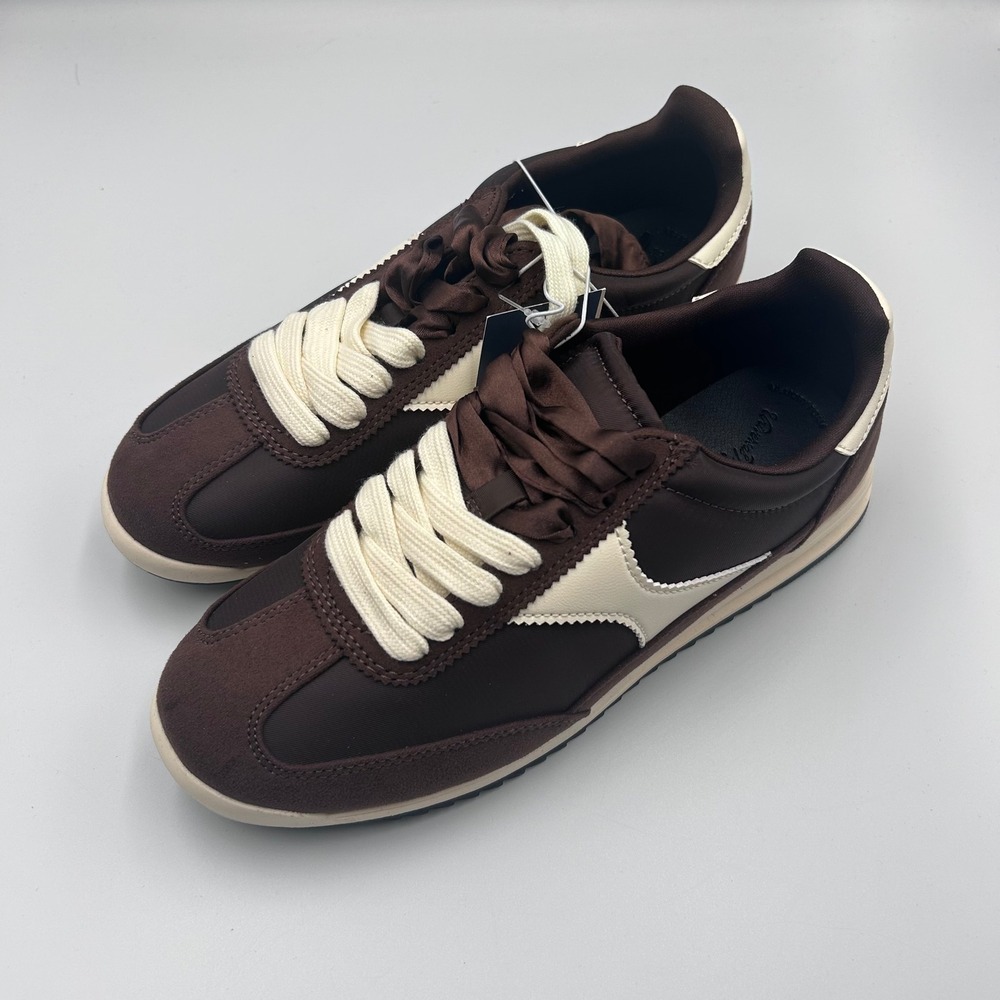 Universal Thread Skyler Brown Cream Retro Jogger Sneakers Womens 7 NEW